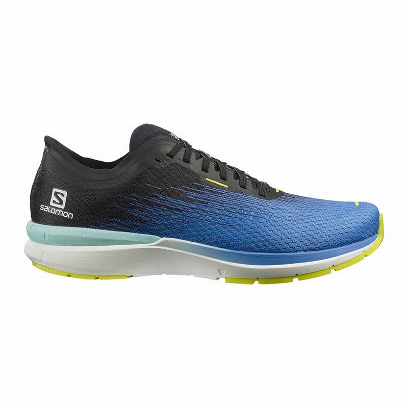 Chaussure Running Salomon Homme Bleu / Blanche - Salomon SONIC 4 ACCELERATE - France (8153-YPDGS)